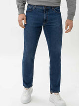 Brax Jeans Brax - Cadiz Masterpiece: Straight Leg Regular Blue Used Jeans