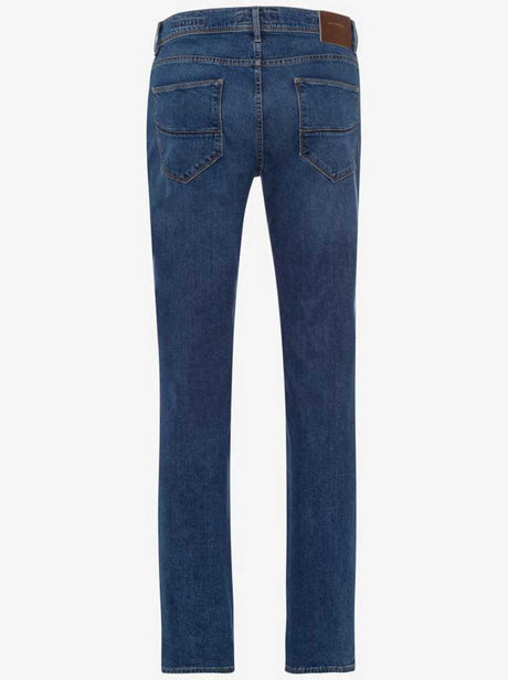 Brax Jeans Brax - Cadiz Masterpiece: Straight Leg Regular Blue Used Jeans