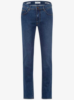 Brax Jeans Brax - Cadiz Masterpiece: Straight Leg Regular Blue Used Jeans