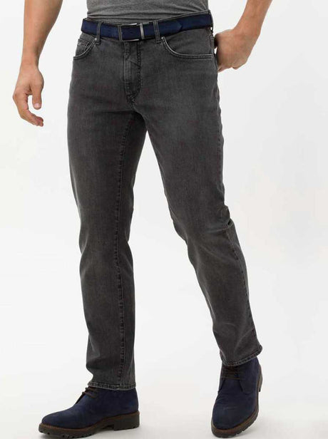 Brax Jeans Brax - Cadiz Masterpiece: Straight Leg Used Grey Jeans