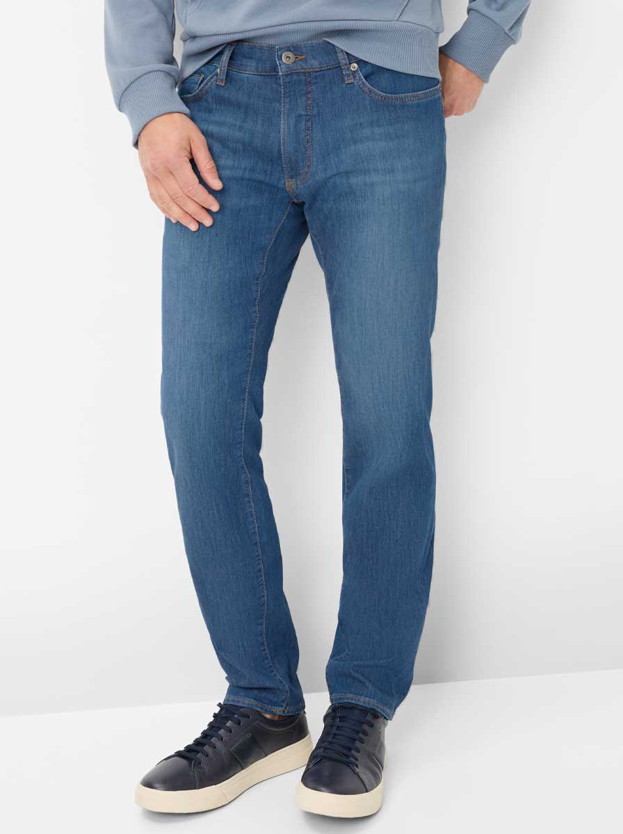 Brax Jeans Brax - Chuck Hi-Flex Light Denim: Tapered Leg Denim Jeans