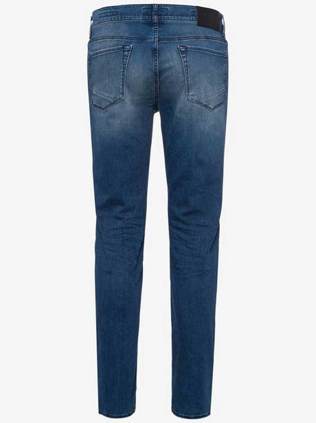 Brax Jeans Brax - Chuck Hi-Flex: Tapered Leg Vintage Blue Denim Jeans
