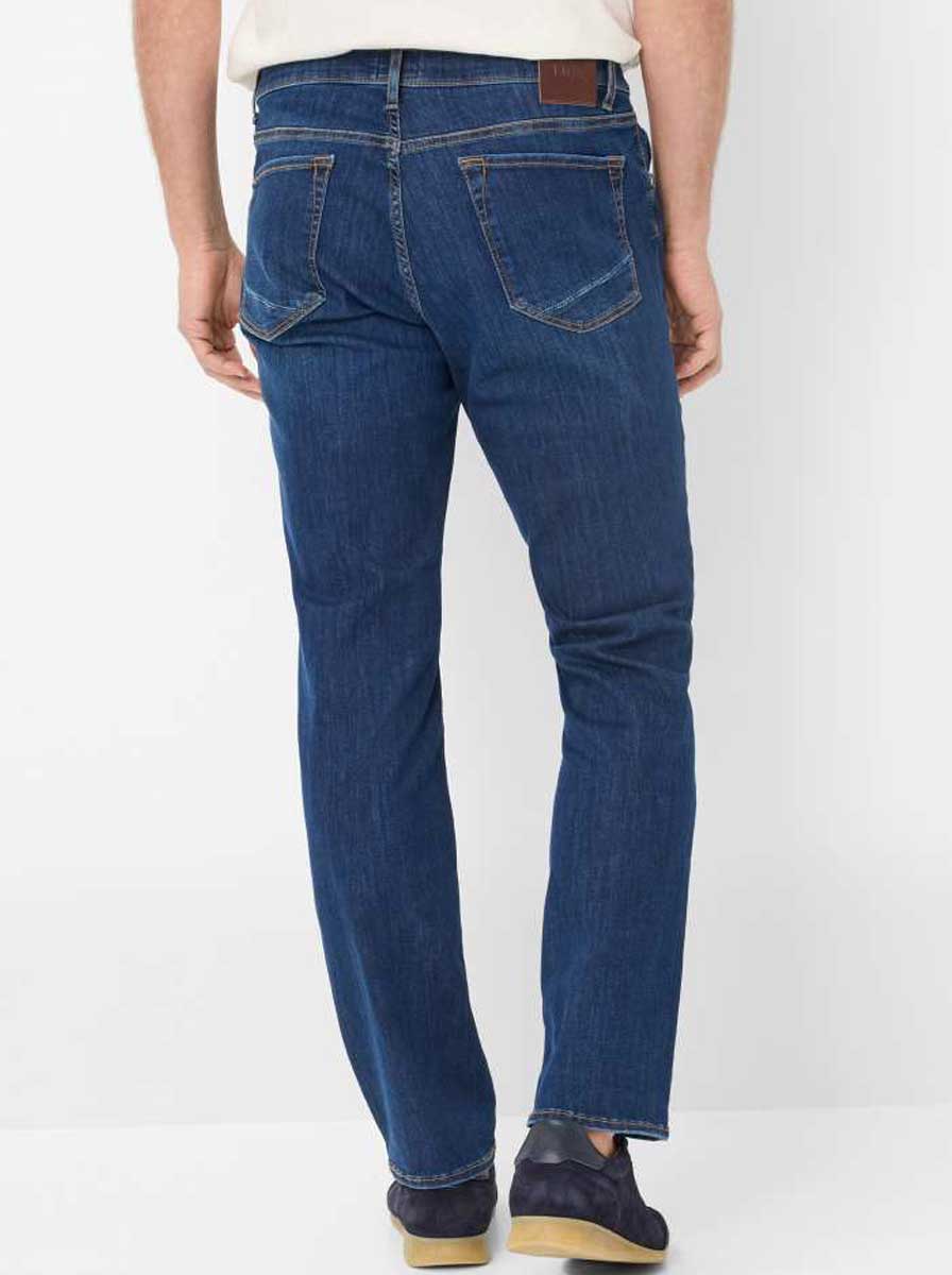 Brax Jeans Brax - Chuck Hi-Flextreme: Tapered Leg Dark Used Denim Jeans