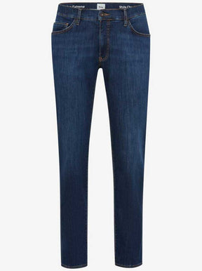 Brax Jeans Brax - Chuck Hi-Flextreme: Tapered Leg Dark Used Denim Jeans