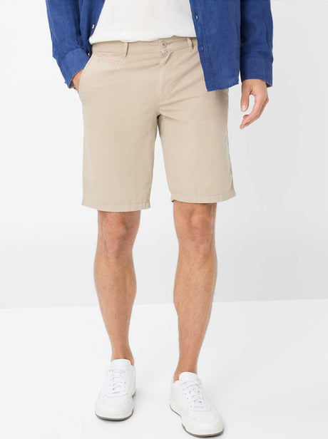 Brax Shorts Brax - Bari Beige Cotton Short