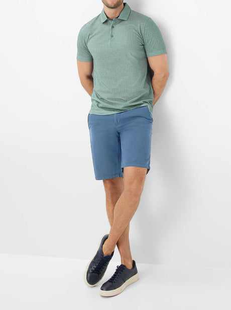 Brax Shorts Brax - Bari Blue Cotton Short