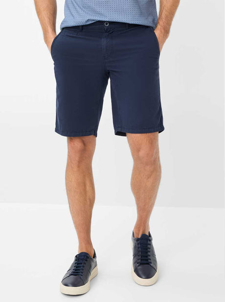 Brax Shorts Brax - Bari Navy Cotton Short