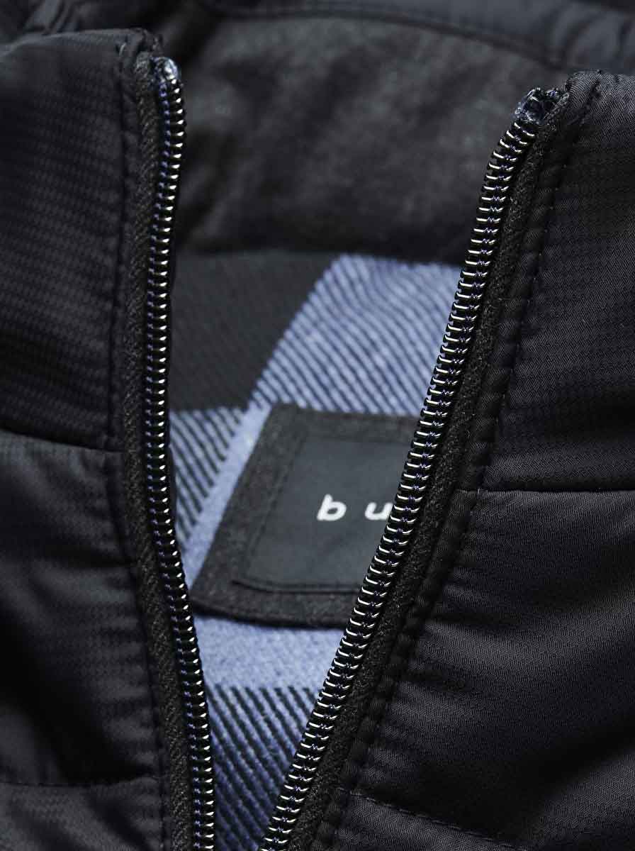 Bugatti Coats Bugatti - Hybrid Jacket w/ Removable Hood & Knitted Sleeves