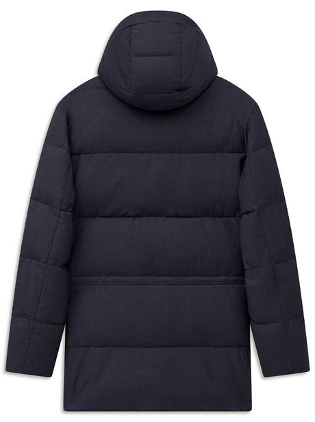 Bugatti Coats Bugatti - Long Quilted Navy Parker