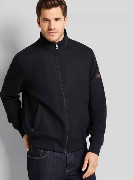 Bugatti Coats Bugatti - Melton Blouson w/ Knitted Sleeves