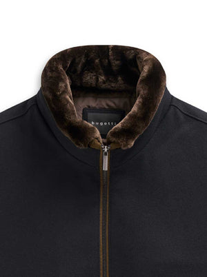 Bugatti Coats Bugatti - Outerwear - Wool Blouson w/ Removable Faux Fur Coller