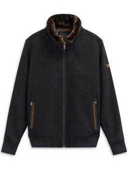 Bugatti Coats Bugatti - Outerwear - Wool Blouson w/ Removable Faux Fur Coller