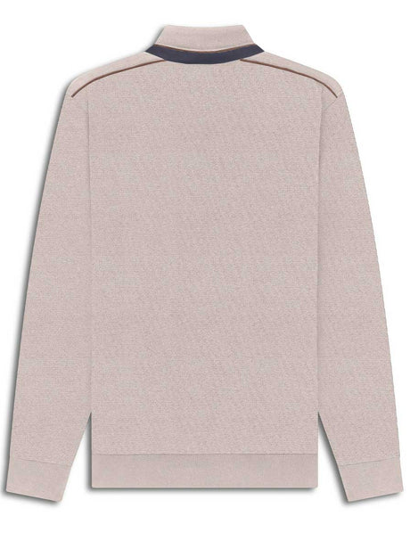 Bugatti Knitwear & Jumpers Bugatti -  1/4 Zip Stone Sweatshirt