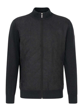 Bugatti Knitwear & Jumpers Bugatti - Full Zip Cardigan w/ Quilted Front