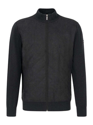 Bugatti Knitwear & Jumpers Bugatti - Full Zip Cardigan w/ Quilted Front