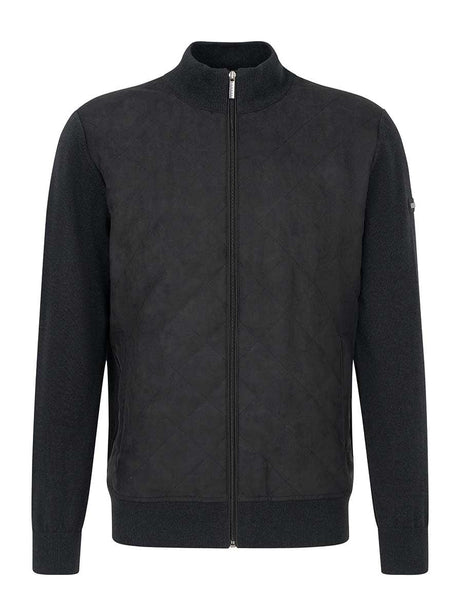 Bugatti Knitwear & Jumpers Bugatti - Full Zip Cardigan w/ Quilted Front