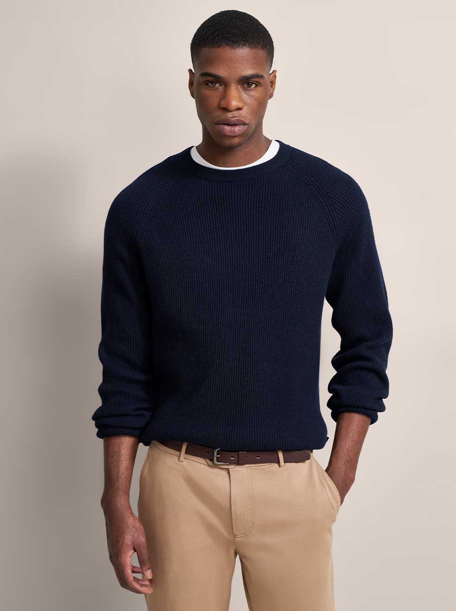 Bugatti Knitwear & Jumpers Bugatti - Ribbed Crew Neck Sweater