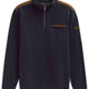 Bugatti Knitwear & Jumpers Bugatti - Sweatshirt - 1/4 Zip w/ Alcantara Trim