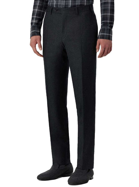 Canali Chinos/Trousers Canali - Anthracite Flannel Trousers