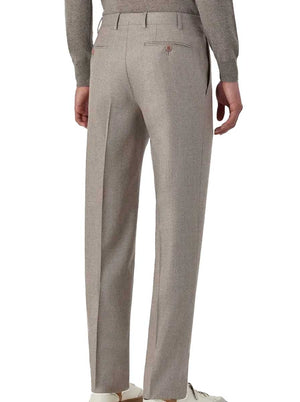 Canali Chinos/Trousers Canali - Beige Flannel Trousers