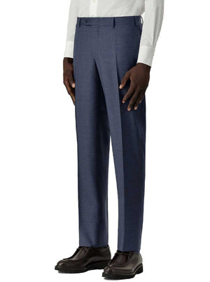 Canali Chinos/Trousers Canali - Blue/Grey Wool Trousers