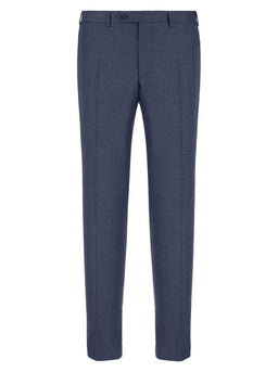 Canali Chinos/Trousers Canali - Blue/Grey Wool Trousers