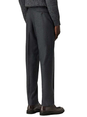 Canali Chinos/Trousers Canali - Grey Flannel Trousers