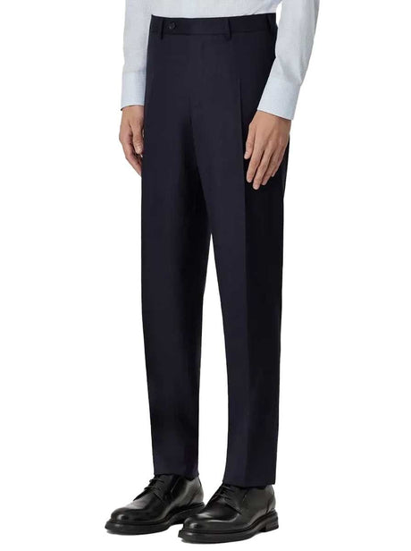 Canali Chinos/Trousers Canali - Navy Flannel Trousers