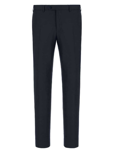 Canali Chinos/Trousers Canali - Navy Wool Trousers