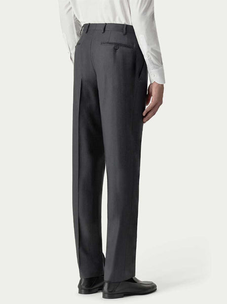 Canali Chinos/Trousers Canali - Summer Wool Grey Trousers