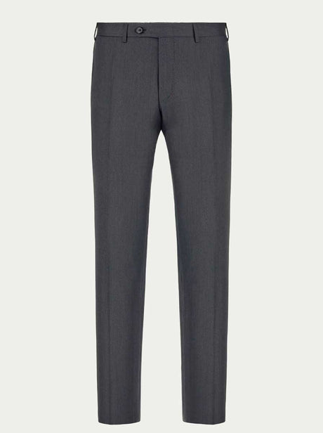 Canali Chinos/Trousers Canali - Summer Wool Grey Trousers