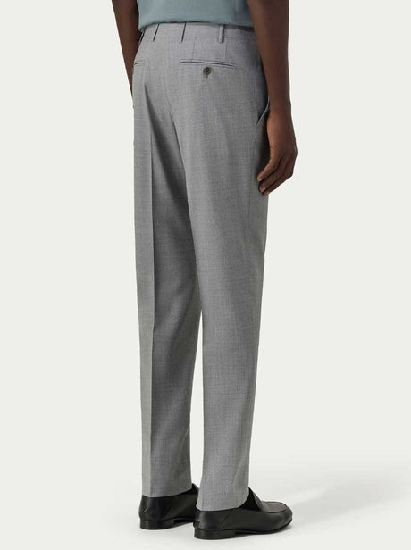 Canali Chinos/Trousers Canali - Summer Wool Light Grey Trousers