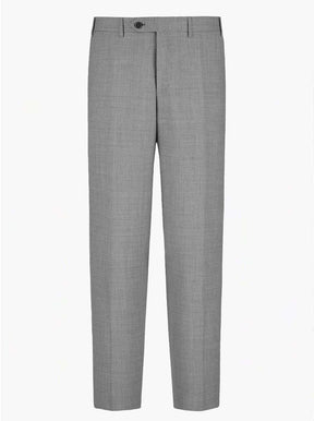 Canali Chinos/Trousers Canali - Summer Wool Light Grey Trousers