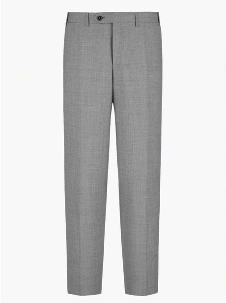 Canali Chinos/Trousers Canali - Summer Wool Light Grey Trousers