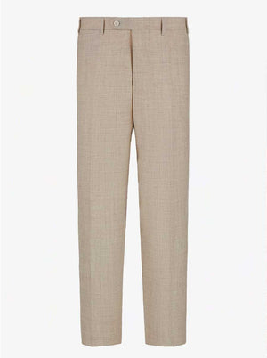 Canali Chinos/Trousers Canali - Summer Wool Tan Trousers