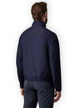 Canali Coats Canali - Blue Waterproof Technical Fabric Jacket