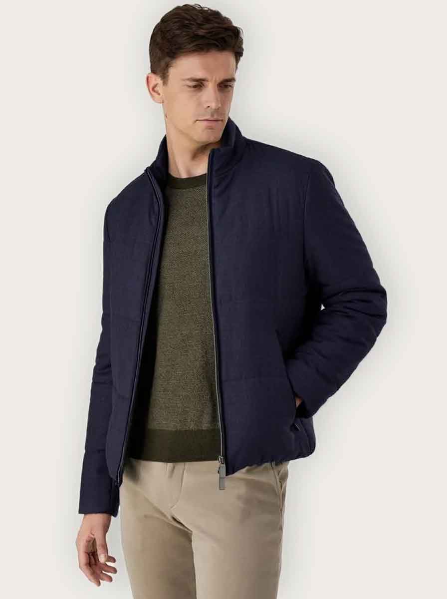 Canali quilted jacket hotsell