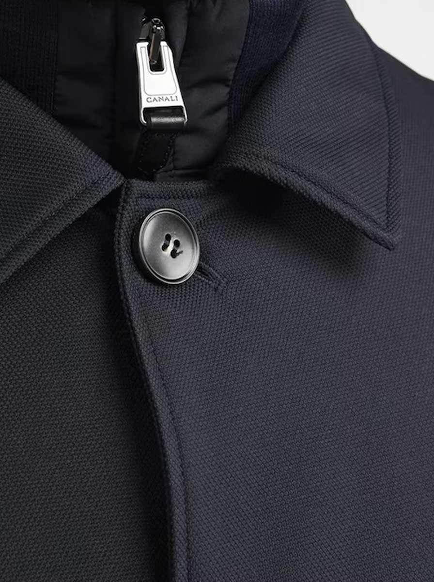 Canali Coats Canali - Outerwear - Modern Raincoat w/ Removable Gilet Insert