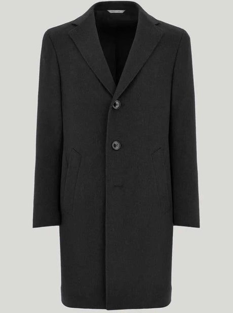 Canali Coats Canali - Overcoat - Charcoal Wool & Cashmere