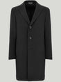 Canali Coats Canali - Overcoat - Charcoal Wool & Cashmere