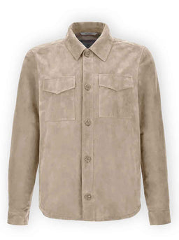 Canali Coats Canali - Suede Overshirt
