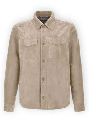 Canali Coats Canali - Suede Overshirt