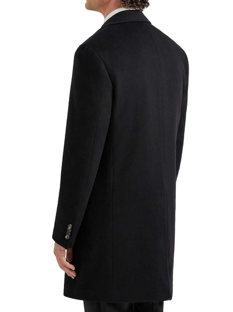 Canali Coats & Outerwear Canali - Black Wool & Cashmere Overcoat
