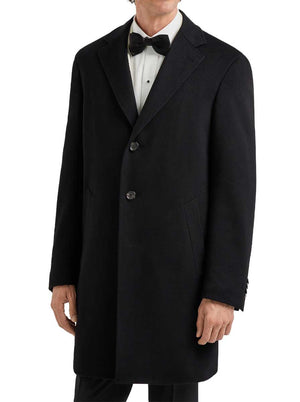 Canali Coats & Outerwear Canali - Black Wool & Cashmere Overcoat