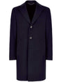 Canali Coats & Outerwear Canali - Navy Wool & Cashmere Overcoat