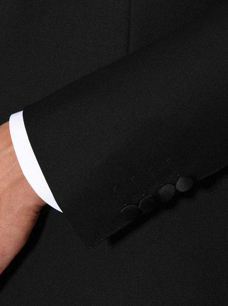 Canali Dress Suits Canali - Peak Lapel Black Tuxedo Jacket