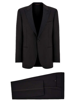 Canali Dress Suits Canali - Super 150s Black Tuxedo
