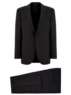 Canali Dress Suits Canali - Super 150s Black Tuxedo