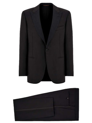 Canali Dress Suits Canali - Super 150s Black Tuxedo