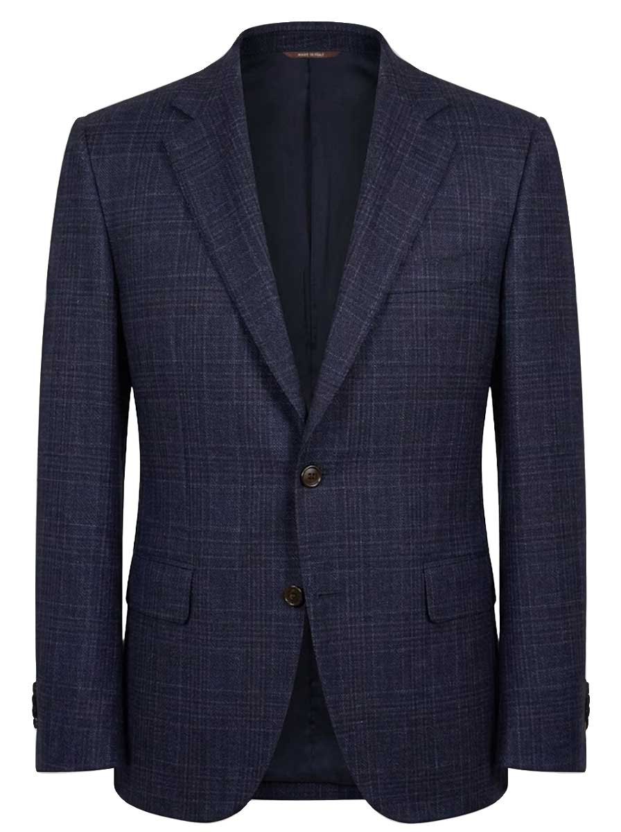 Canali Jacket/Blazer Canali - Blazer - Glen Check Wool Navy